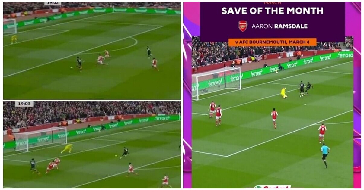 ARS BOU 3 Aaron Ramsdale - Save of The Month